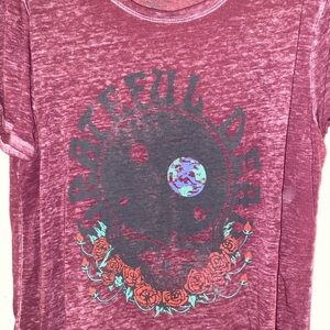 Grateful Dead Women's Maroon Graphic Tee